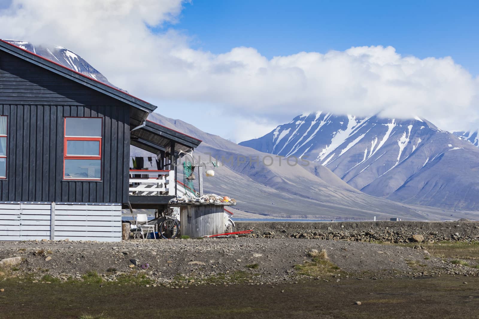 Beautiful scenic view of Longyearbyen (Svalbard island), Norway by mariusz_prusaczyk