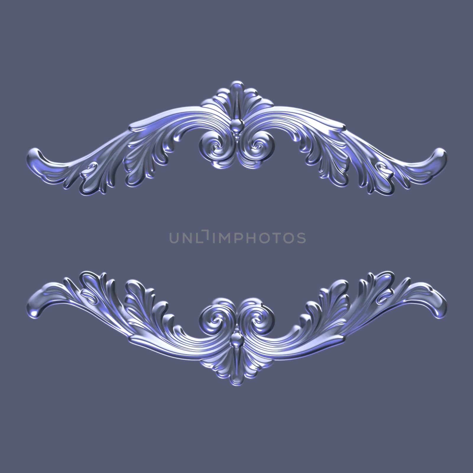 3d swirl floral luxury background decorative ornament.