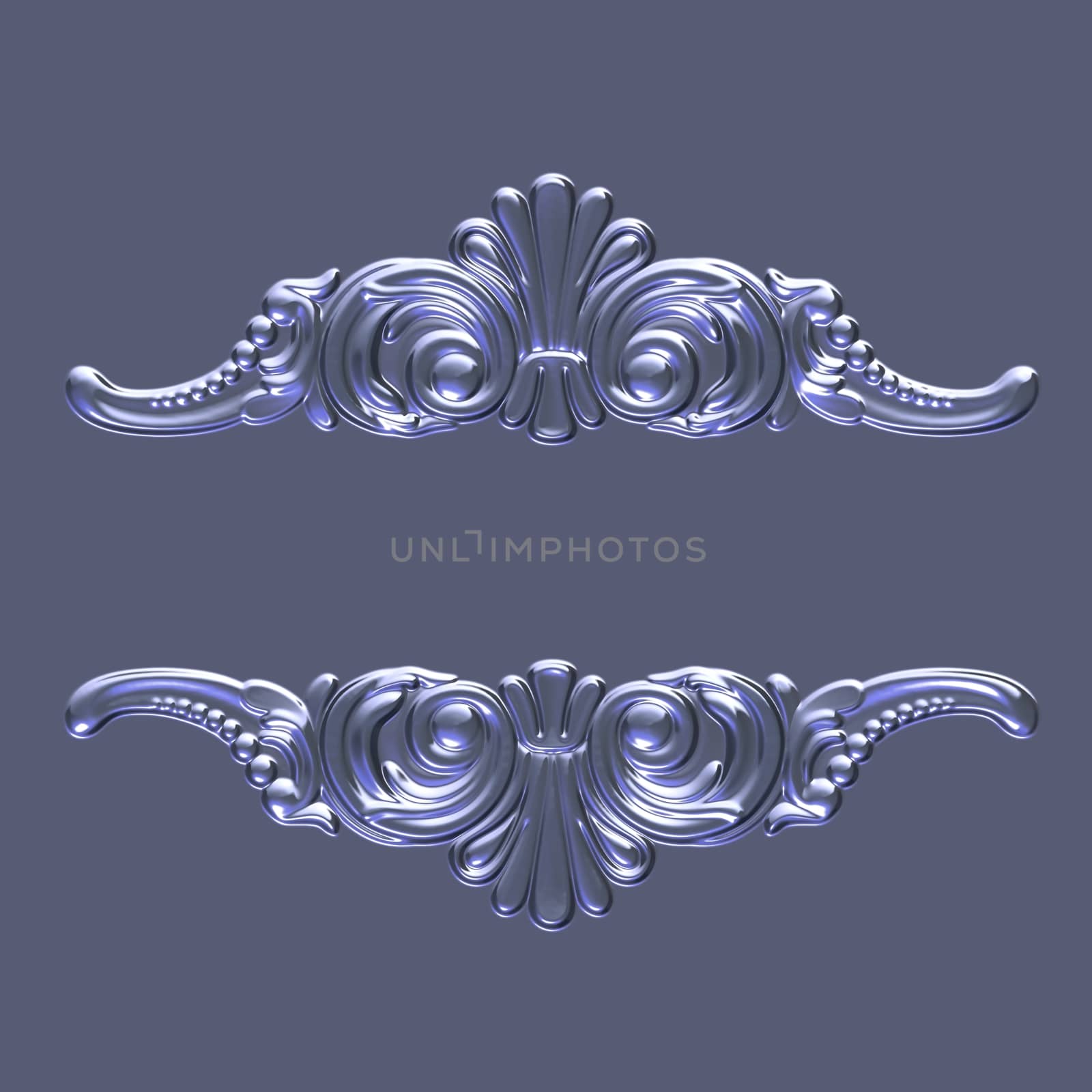 3d swirl floral luxury background decorative ornament.