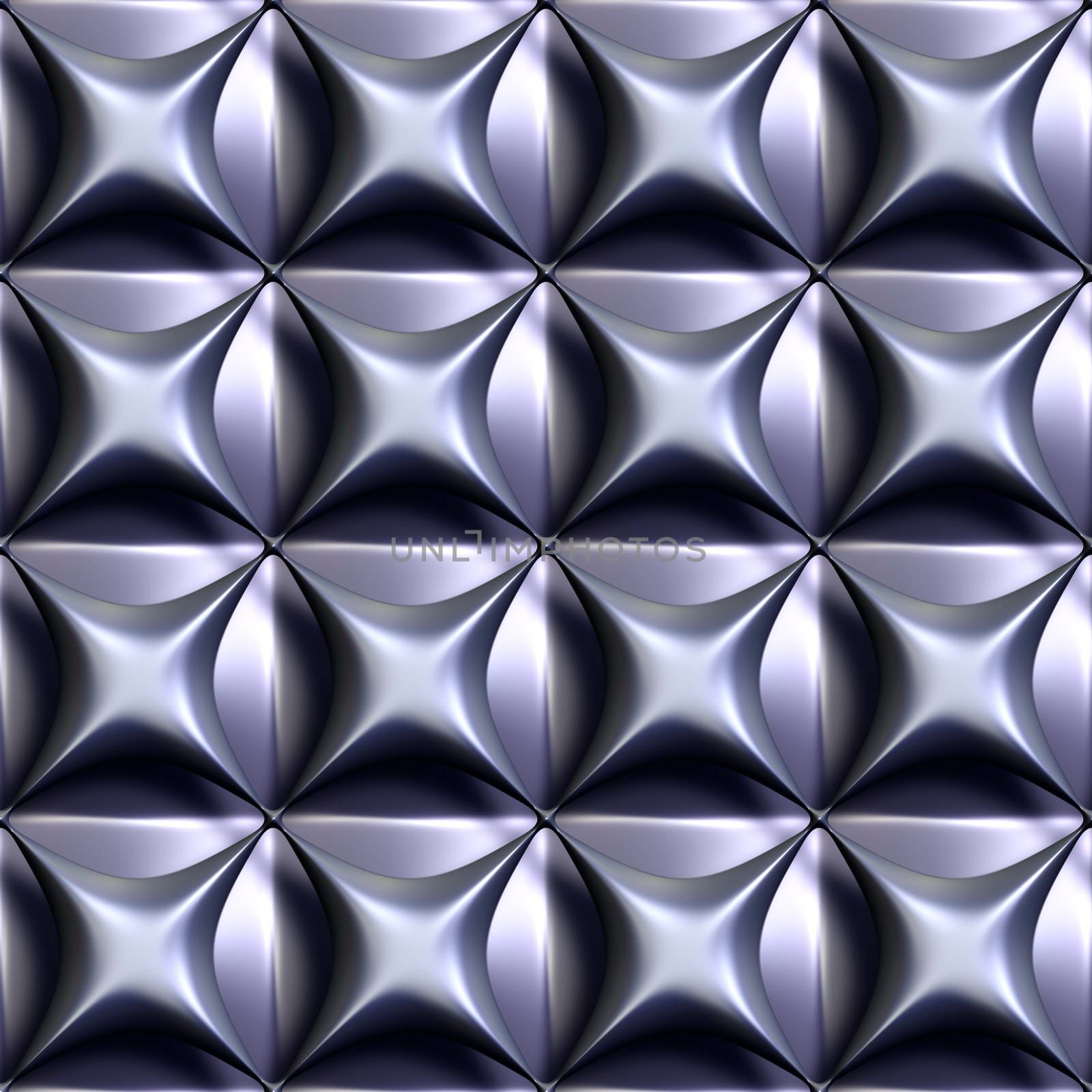 3d seamless tileable metal decorative background pattern.