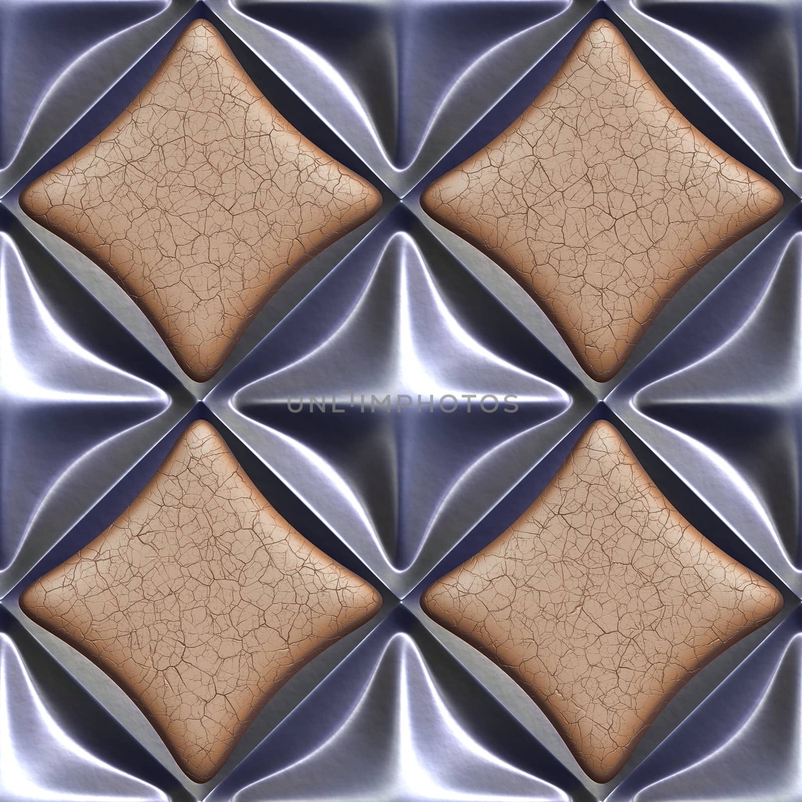 3d seamless tileable decorative background pattern.