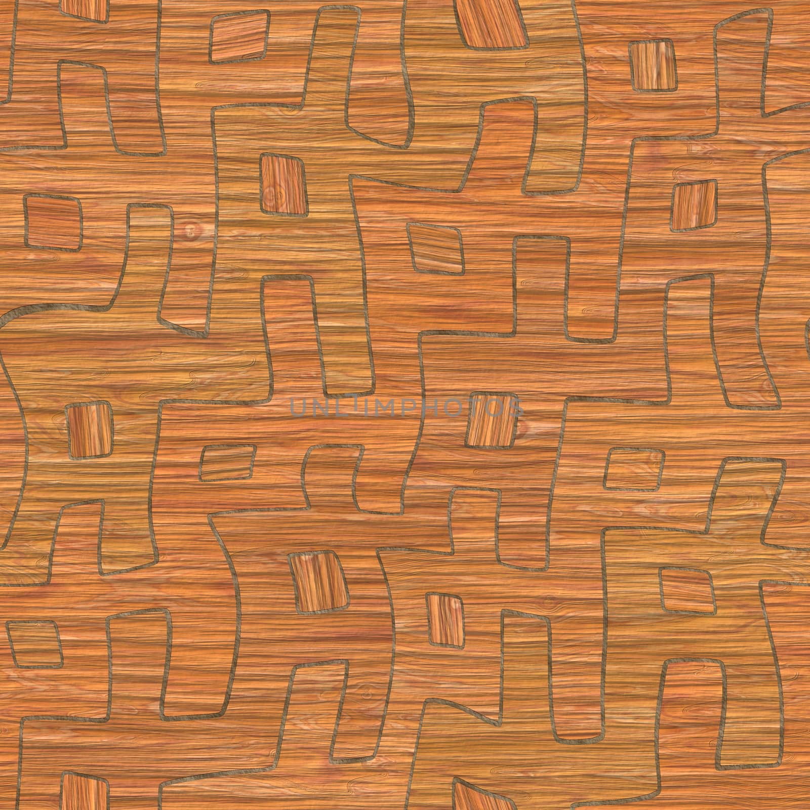 Irregular abstract seamless tileable wood background parquet pattern.