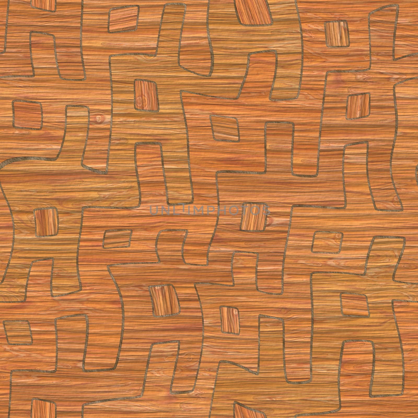 Irregular abstract seamless tileable wood background parquet pattern.