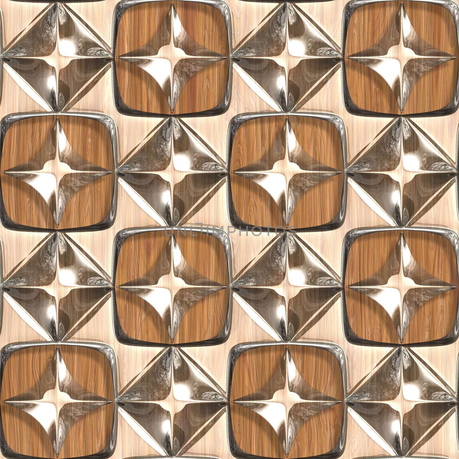 Wood surfaces sparkling glass tile seamless pattern.