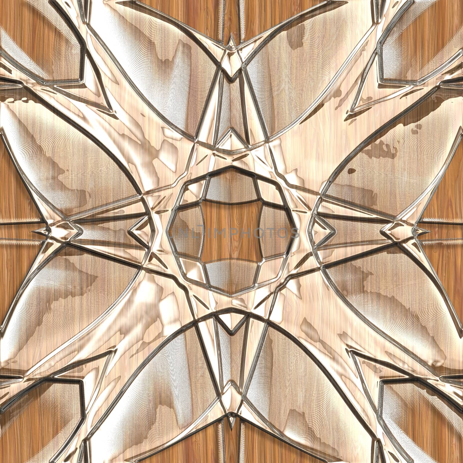 Wood surfaces sparkling glass tile seamless pattern.