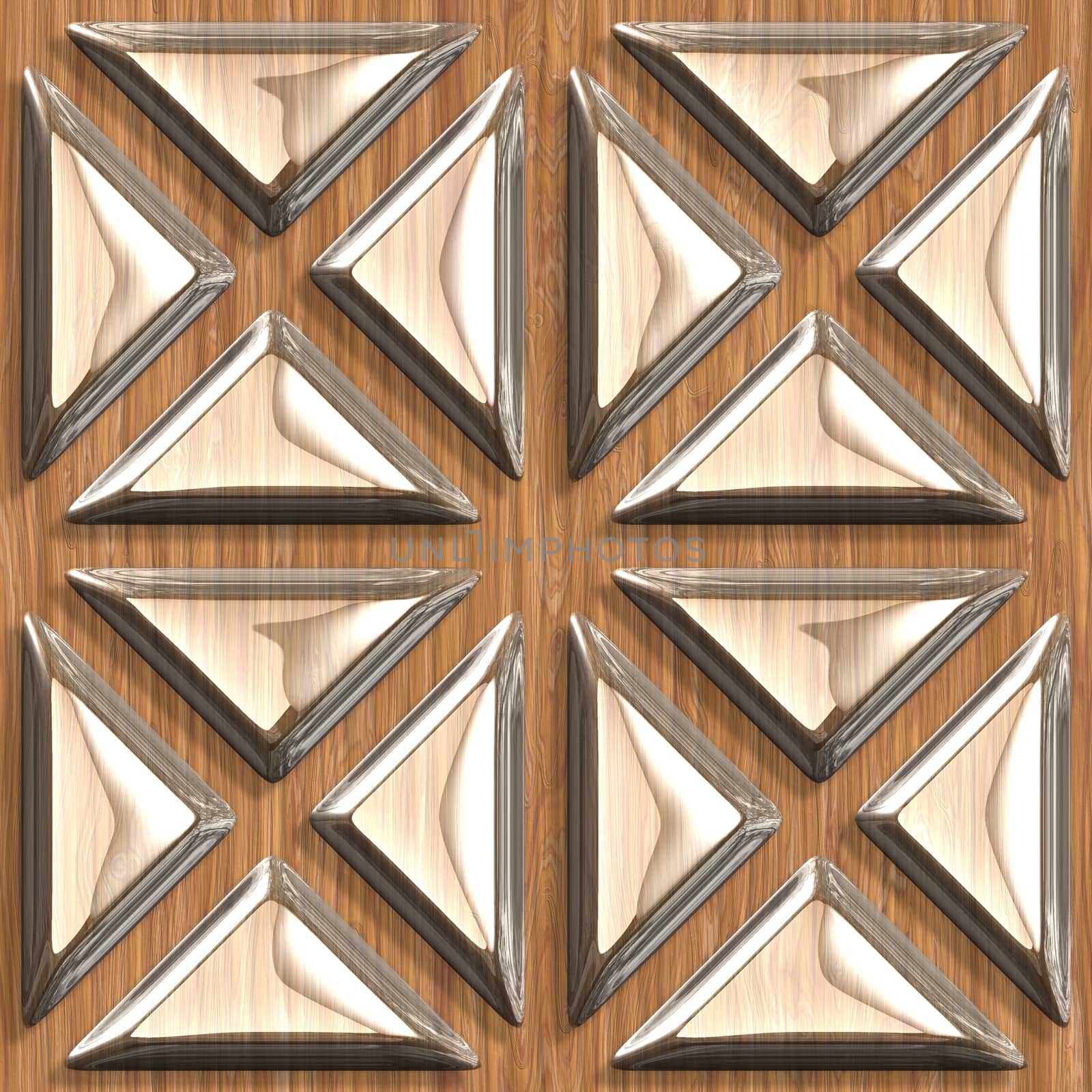 Wood surfaces sparkling glass tile seamless pattern.