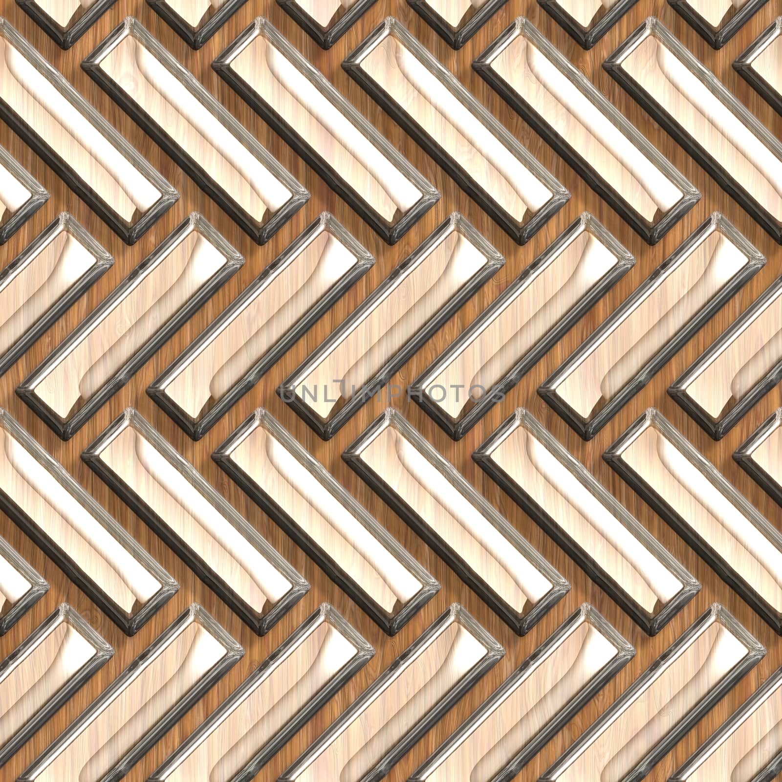 Wood surfaces sparkling glass tile seamless pattern.