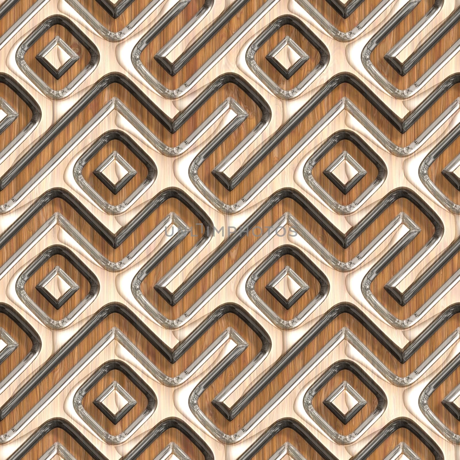 Wood surfaces sparkling glass tile seamless pattern.