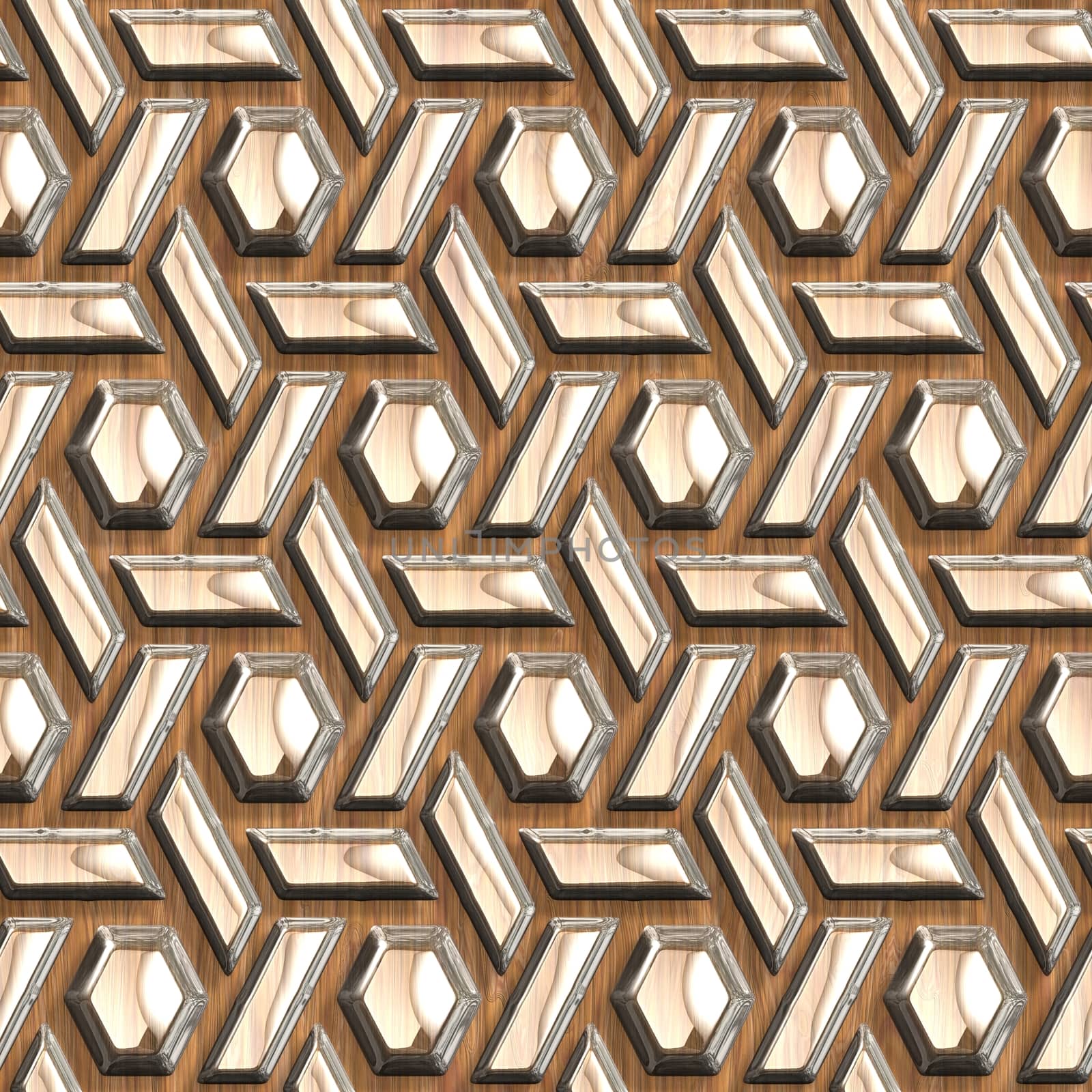 Wood surfaces sparkling glass tile seamless pattern.