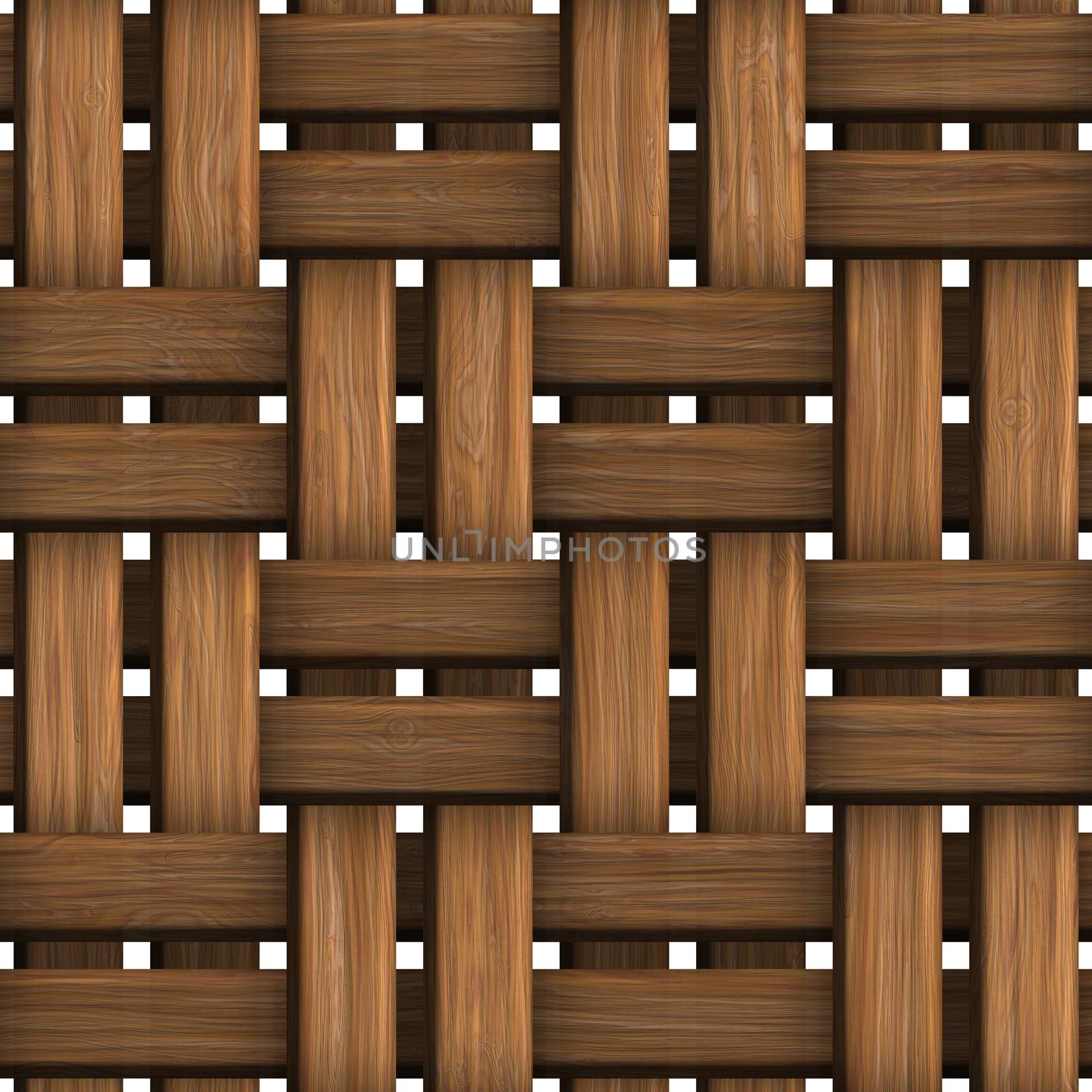 Wicker wood pattern seamless tille bacground decorations.