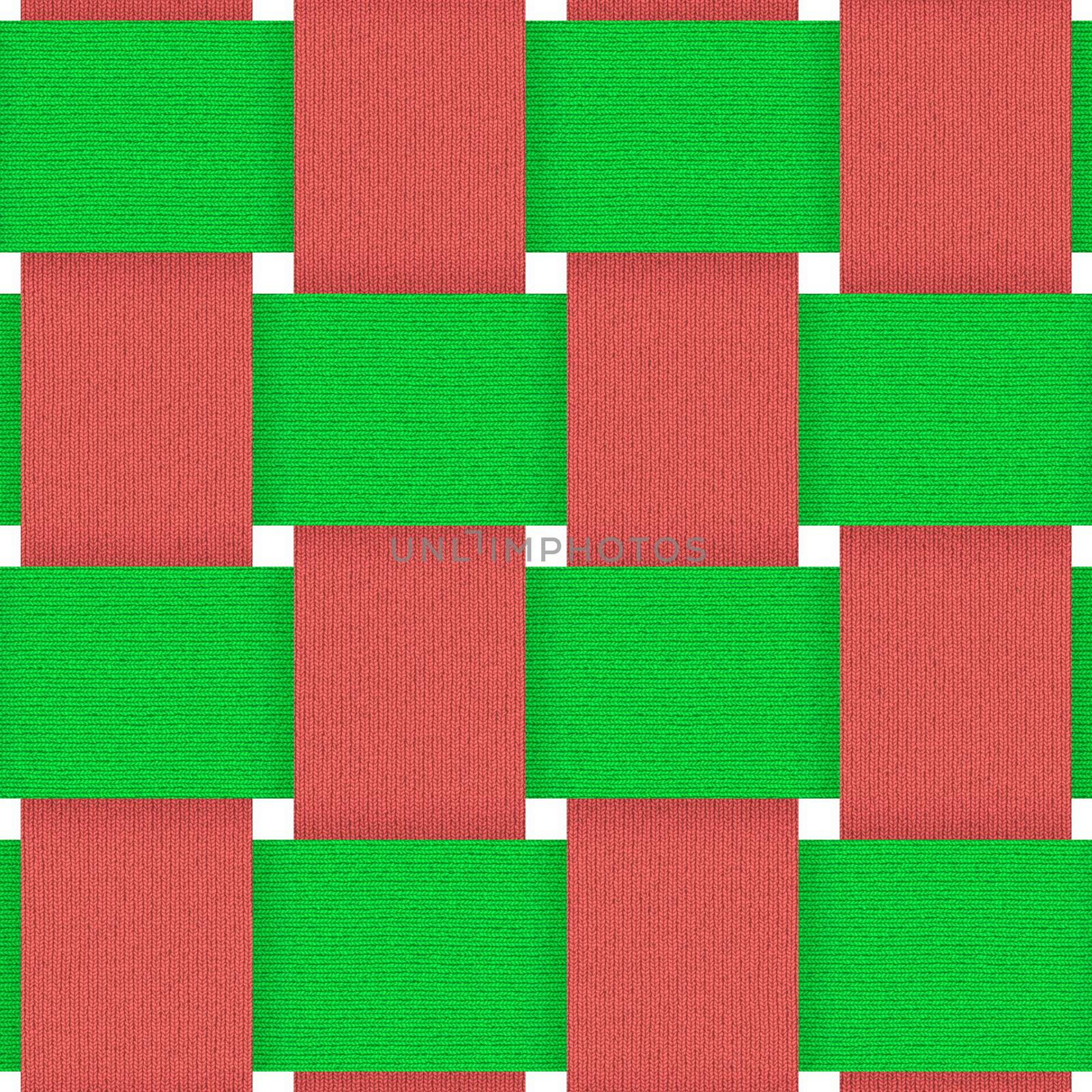 red green fabric weave seamless background pattern