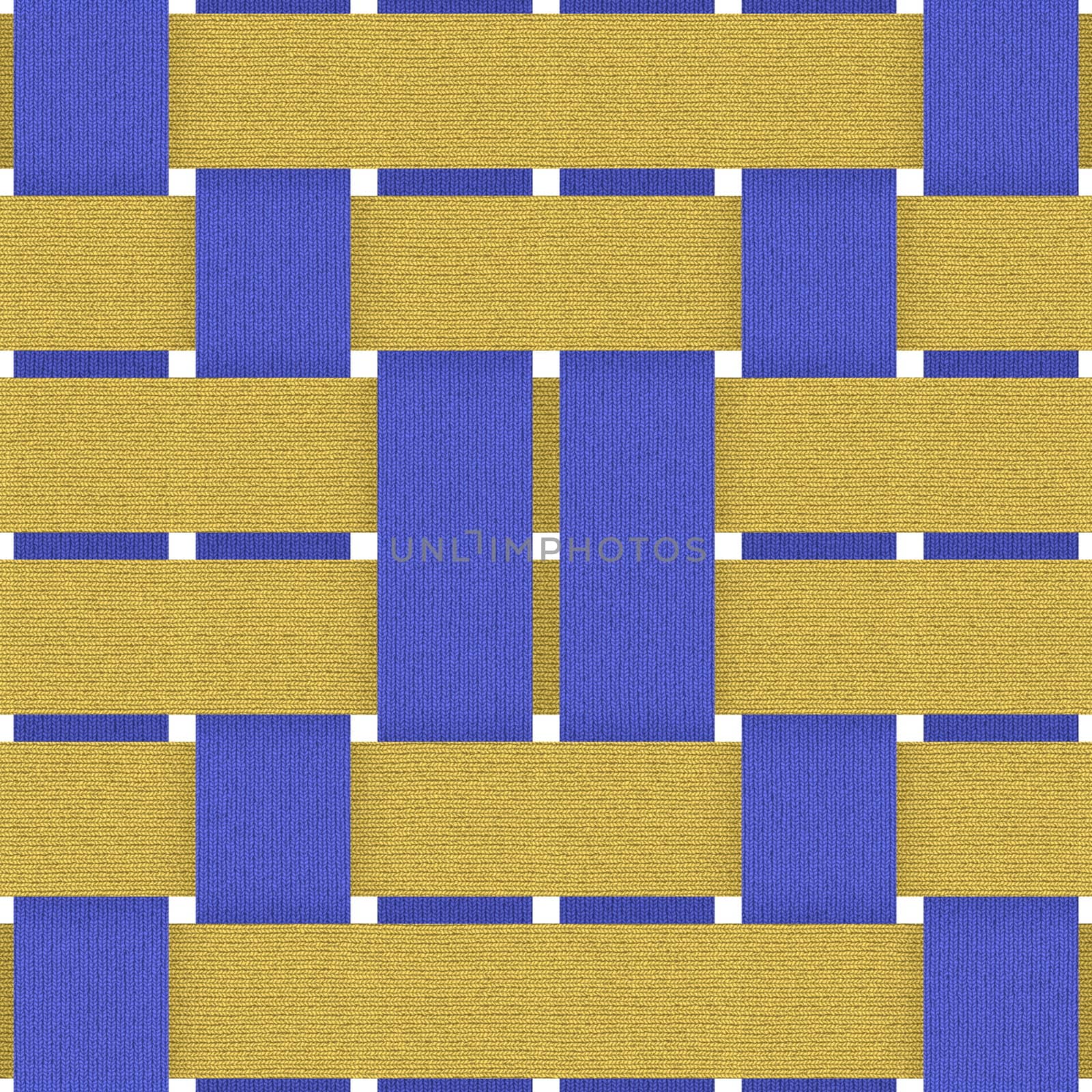 blue yellow fabric weave seamless background pattern