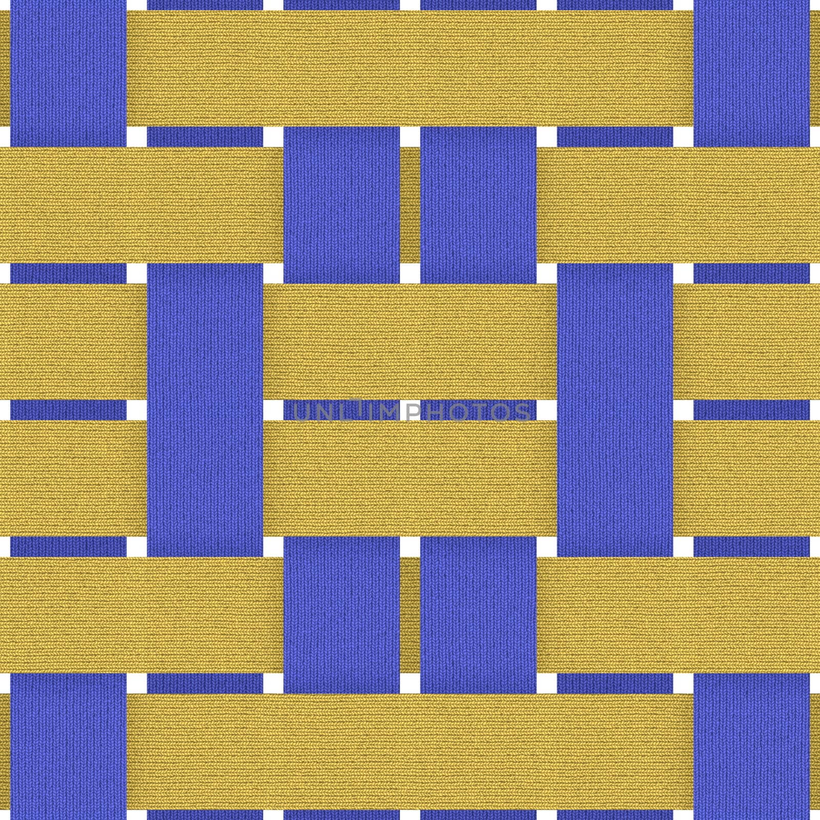 blue yellow fabric weave seamless background pattern