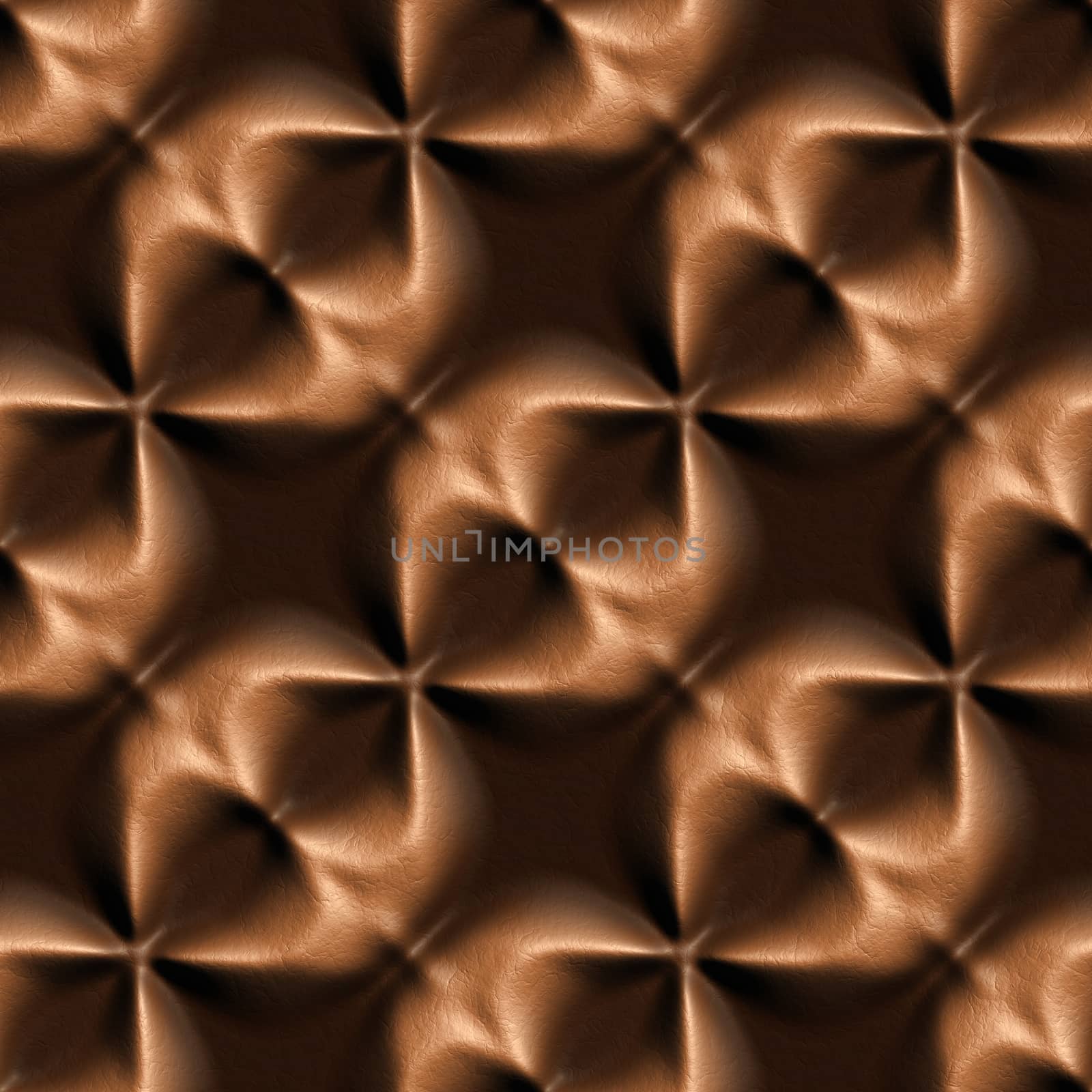 3d seamless tile pattern brown leather background.