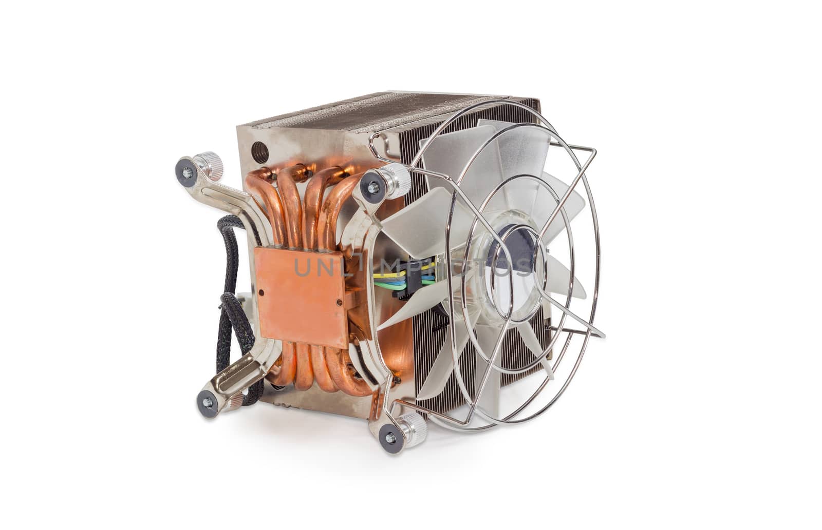 Active CPU heatsink with fan and heat pipes by anmbph