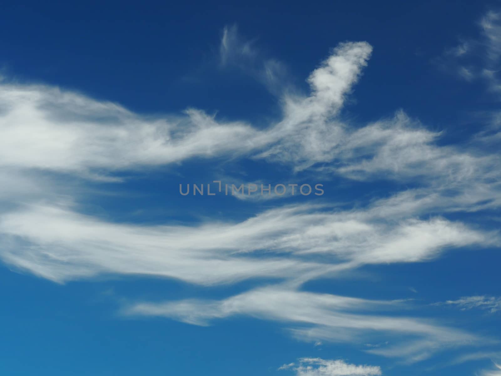 Background Of Blue Sky With Clouds