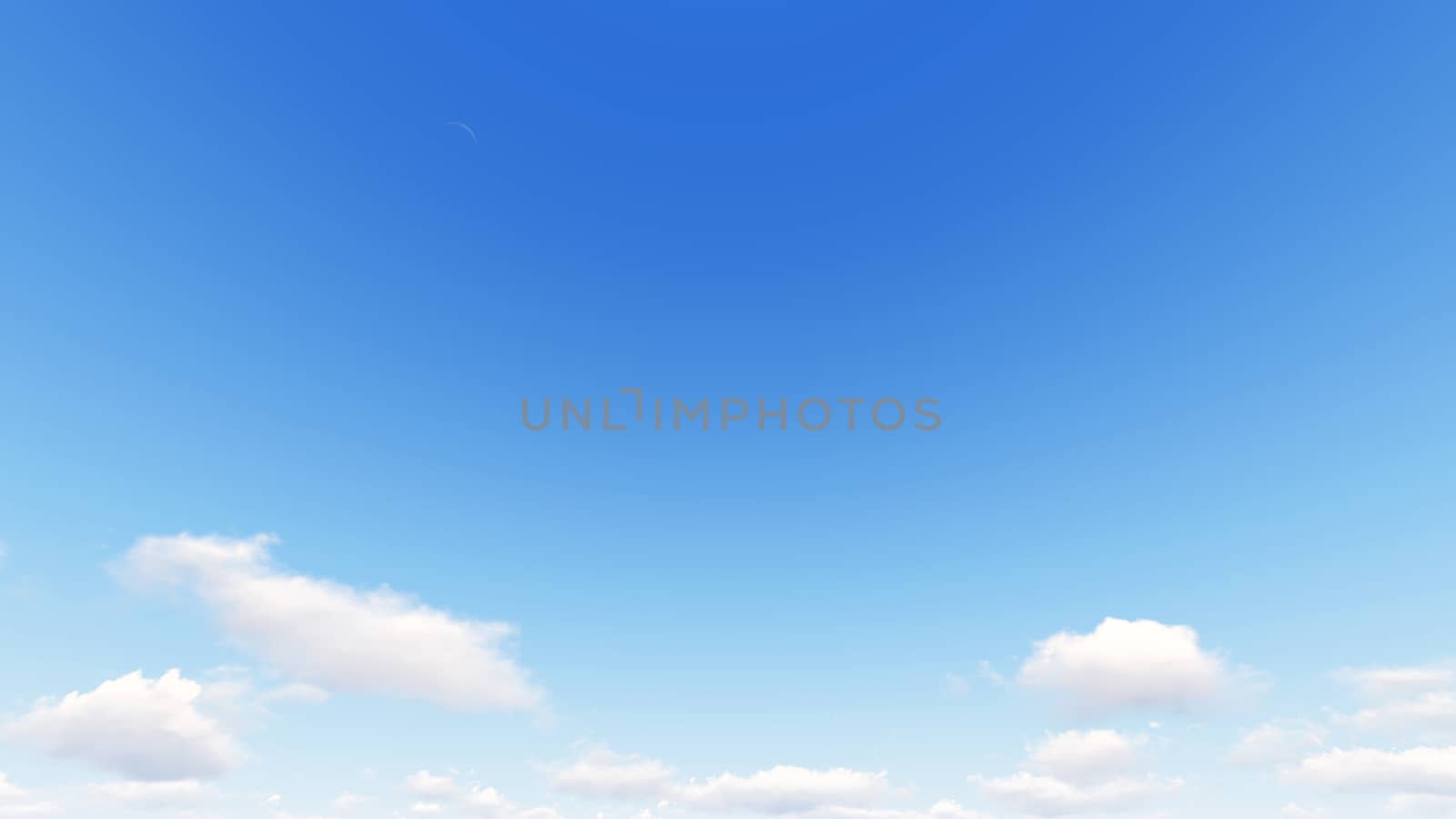 Cloudy blue sky abstract background, blue sky background with tiny clouds, 3d rendering

