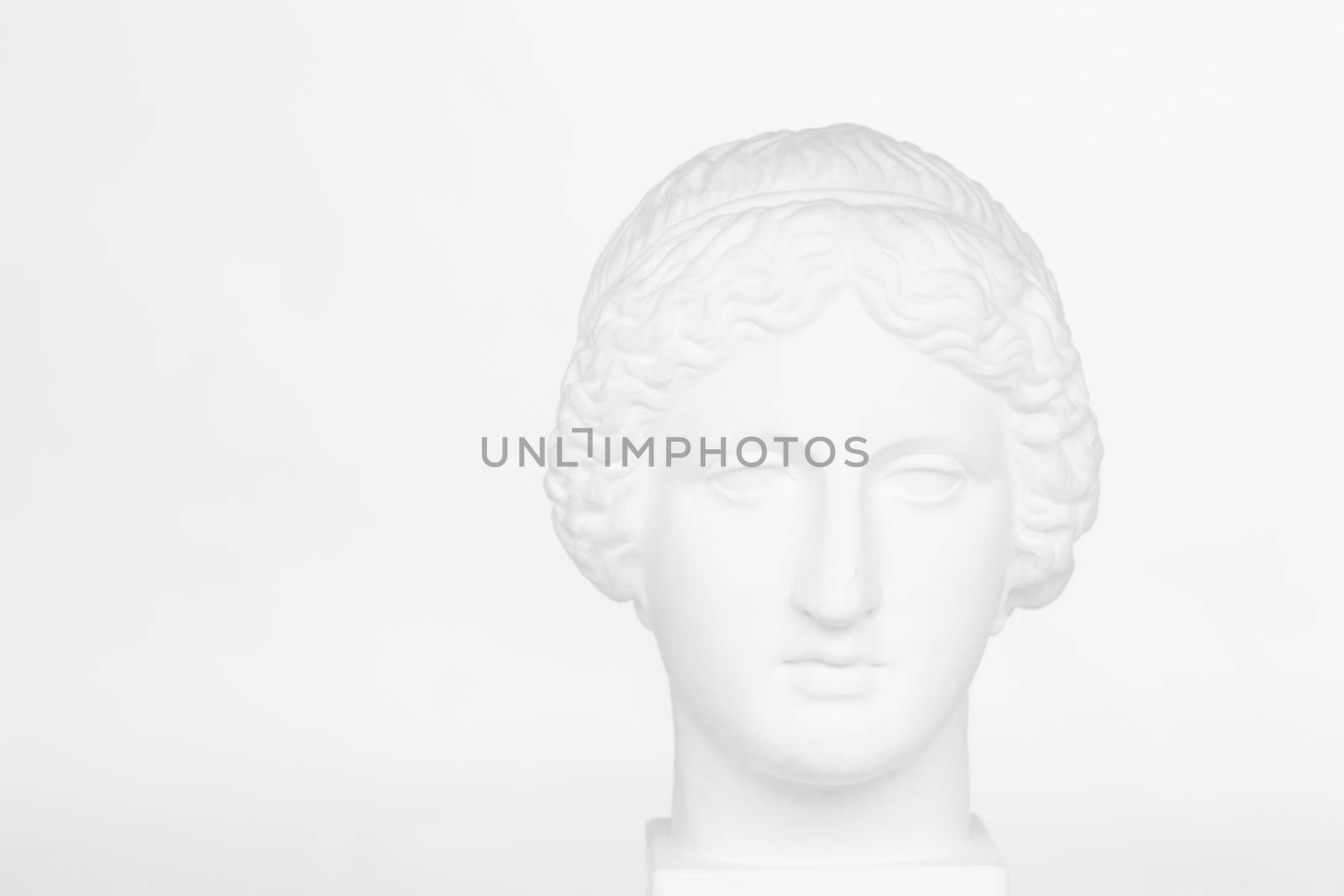 Plaster head of Venus de Milo, antique sculpture