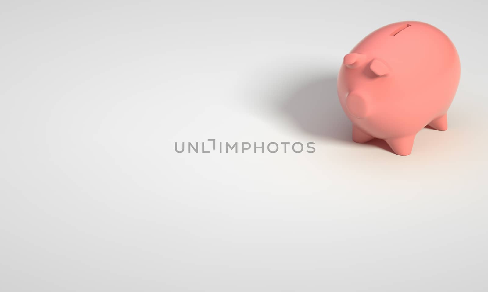 PIGGY BANK ON WHITE BACKGROUND by PrettyTG