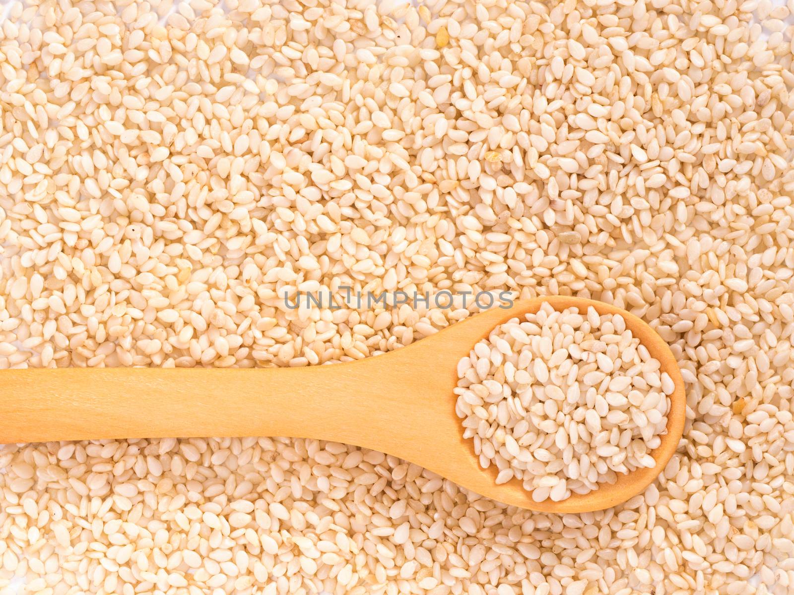 Sesame texture as background. Top view or flat lay.