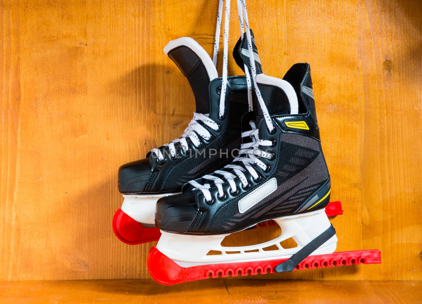 hockey skates with protective covers covers by ben44