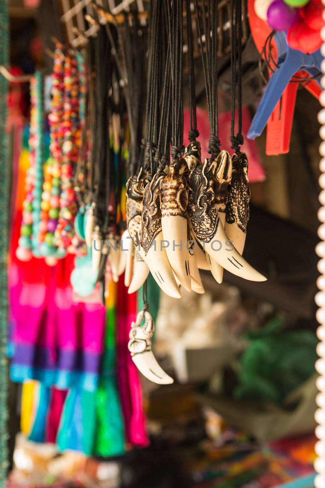 Thai Souvenirs in the market on the Islands of James bond