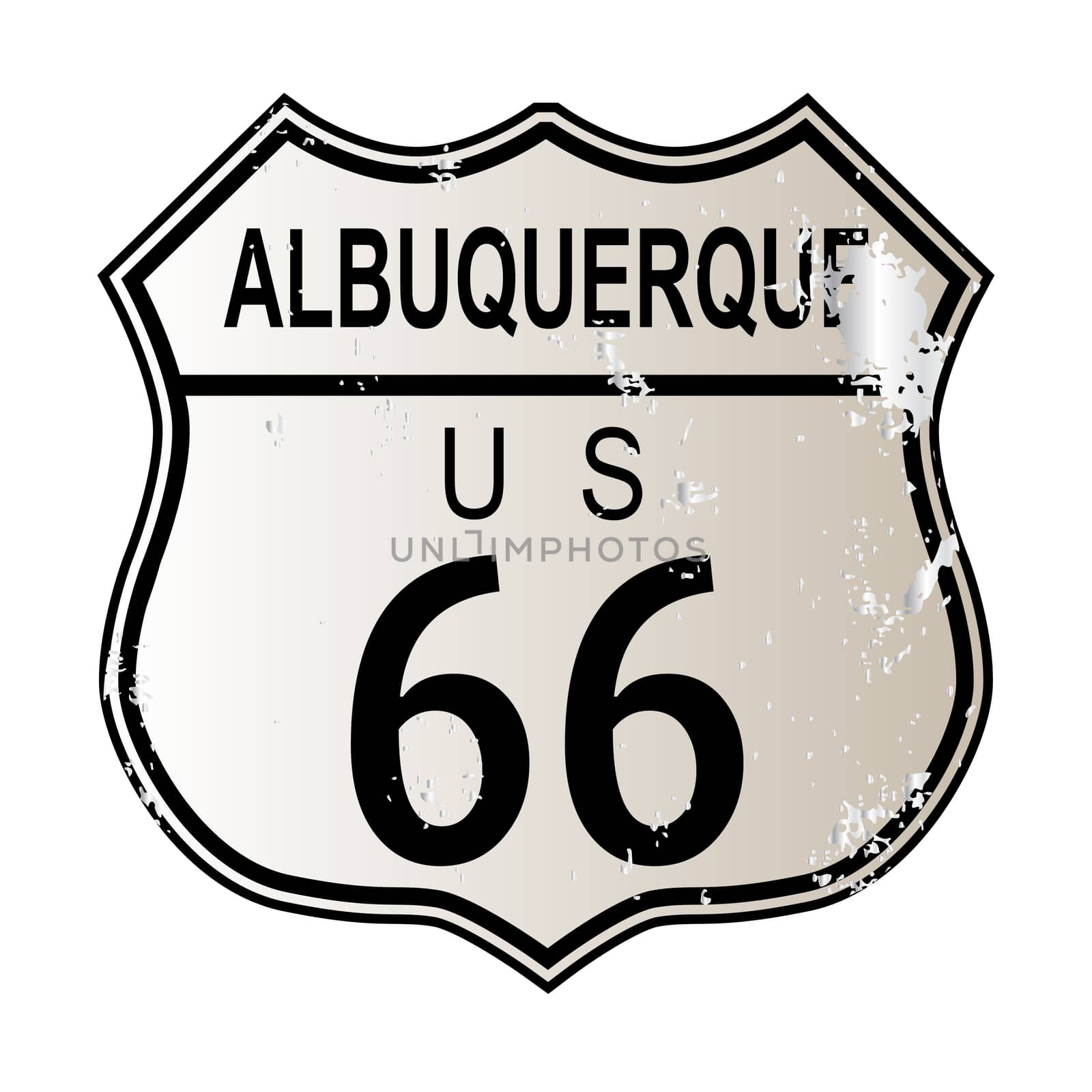 Albuquerque Route 66 Sign by Bigalbaloo