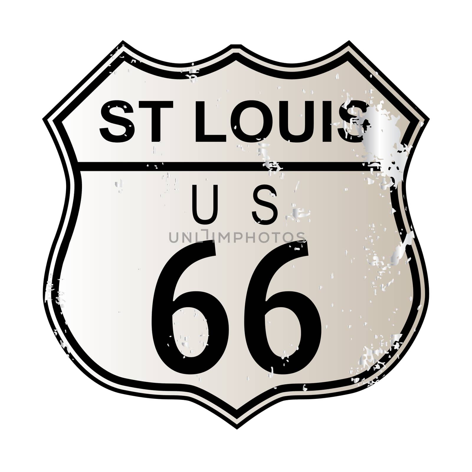 St Louis Route 66 Sign by Bigalbaloo
