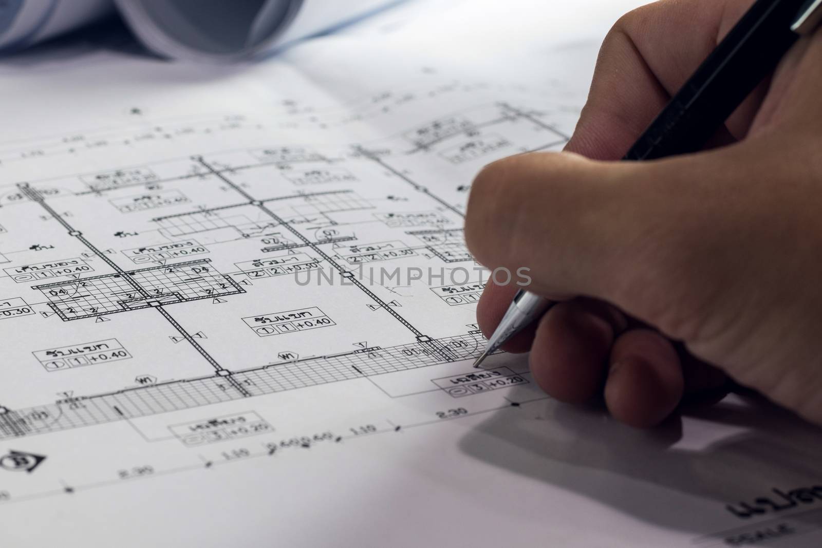 engineering diagram blueprint paper drafting project sketch arch by dfrsce