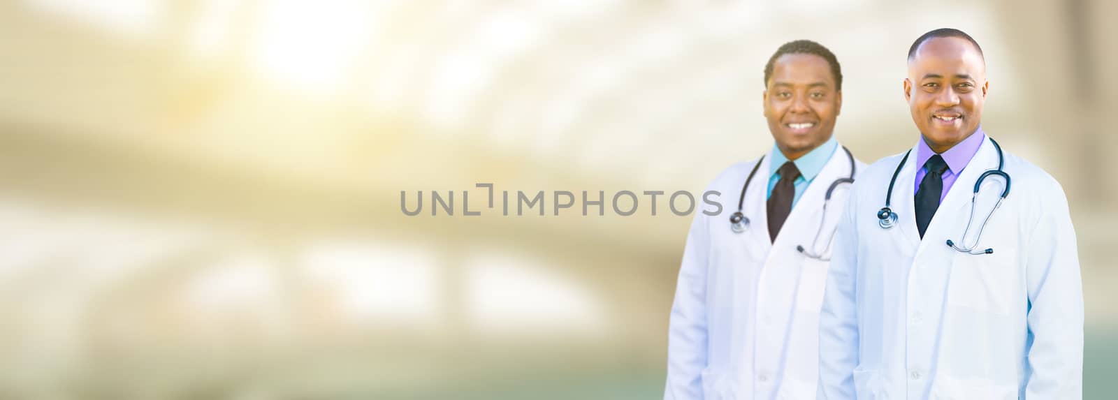 African American Male Doctors, Nurses or Pharmacists with Room For Text by Feverpitched