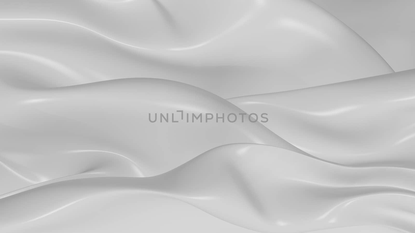 3D Illustration Abstract White Background with Glare