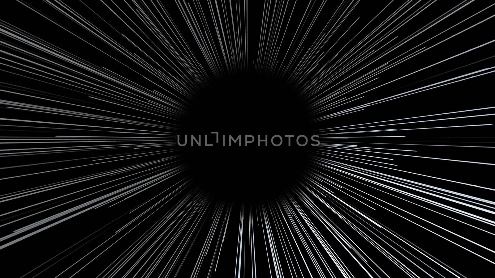 Abstract background with futuristic lines tunnel. 3d rendering