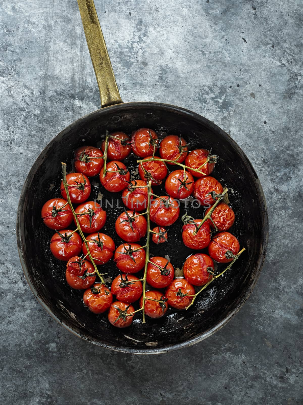 rustic roasted red summer cherry tomato  by zkruger