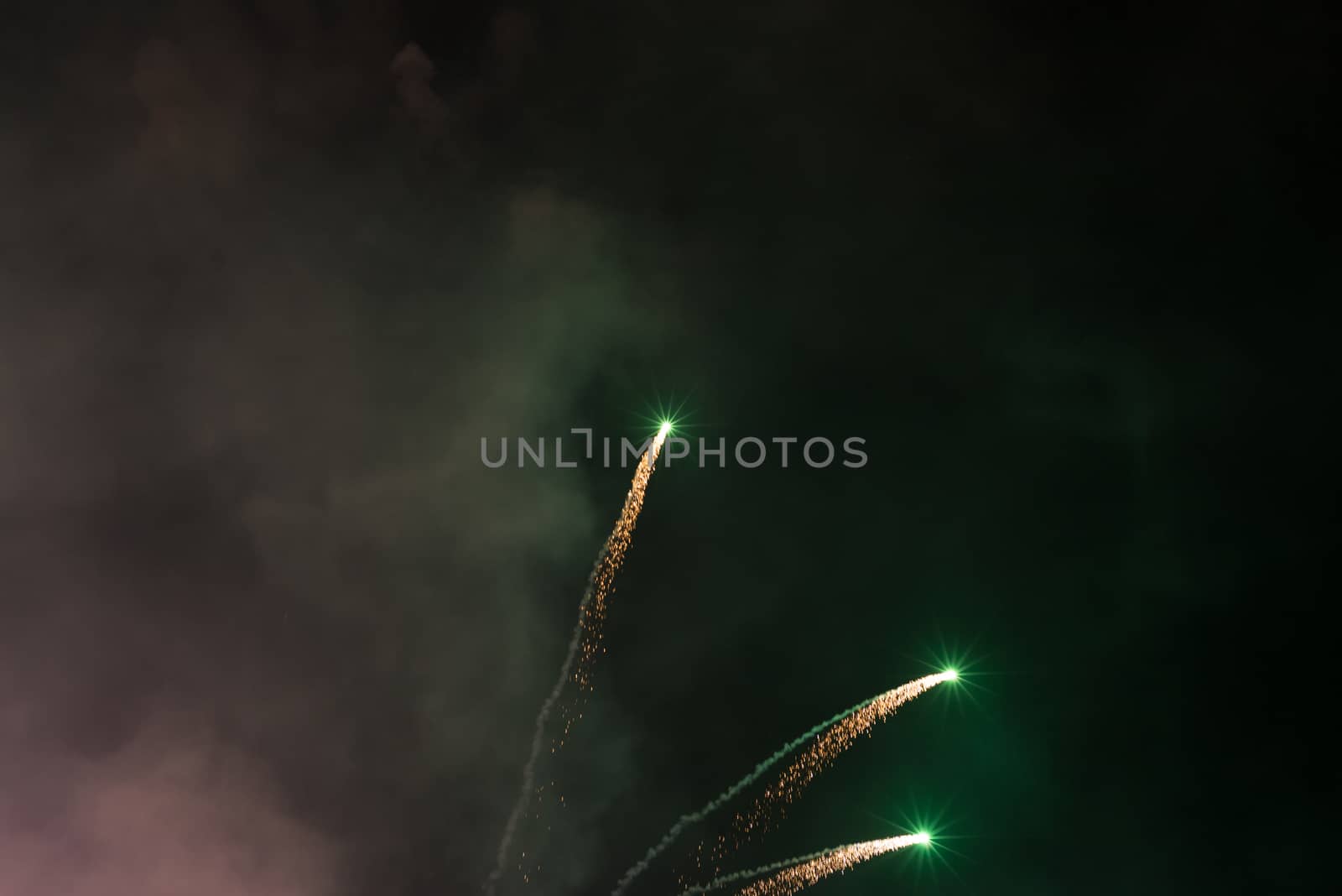 Bokeh of the color night light, blurred background