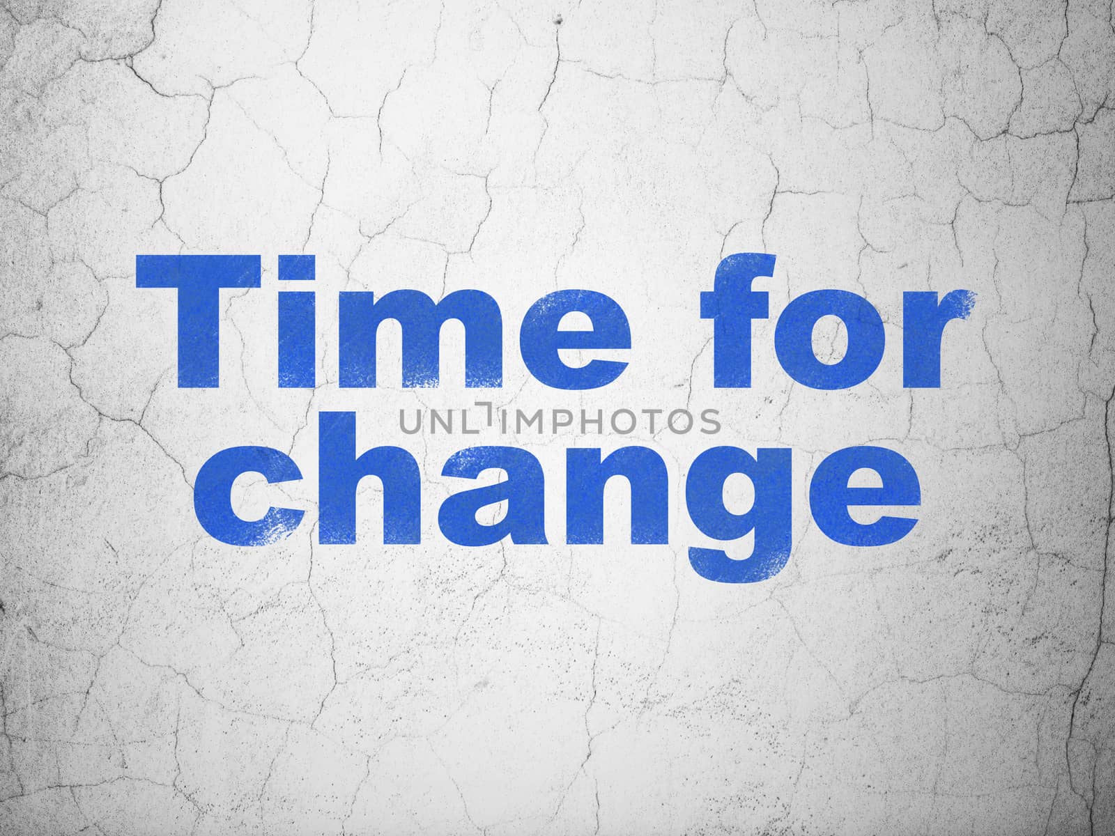 Timeline concept: Time For Change on wall background by maxkabakov