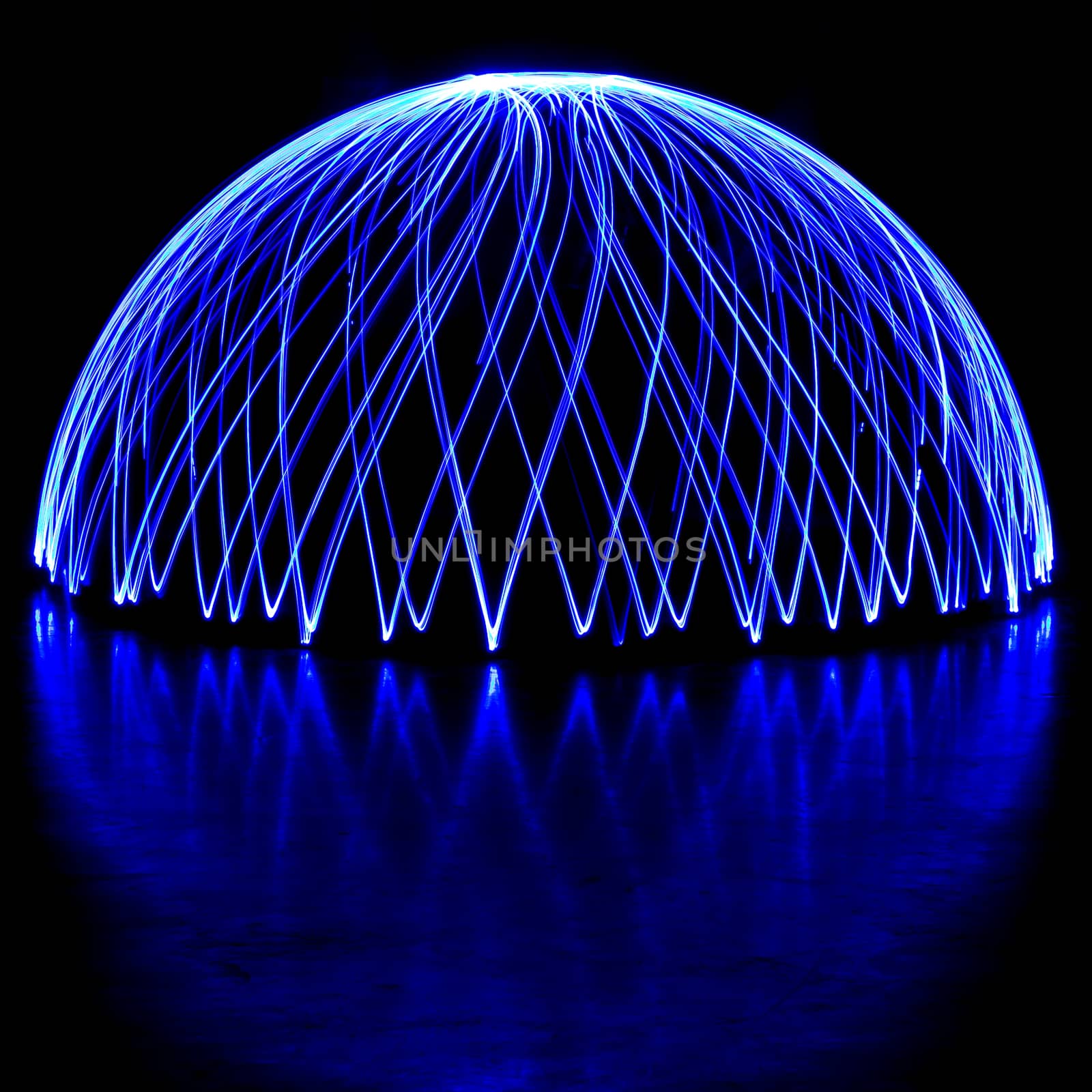 long exposure light painting or light trails
