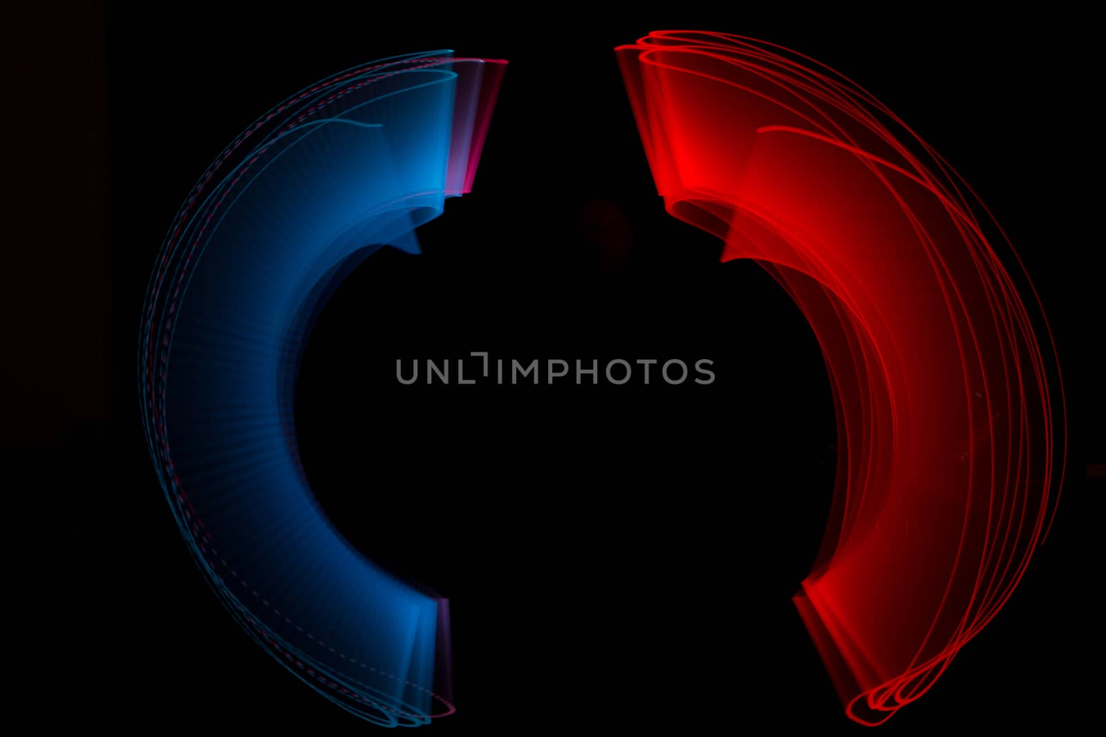 long exposure light painting or light trails