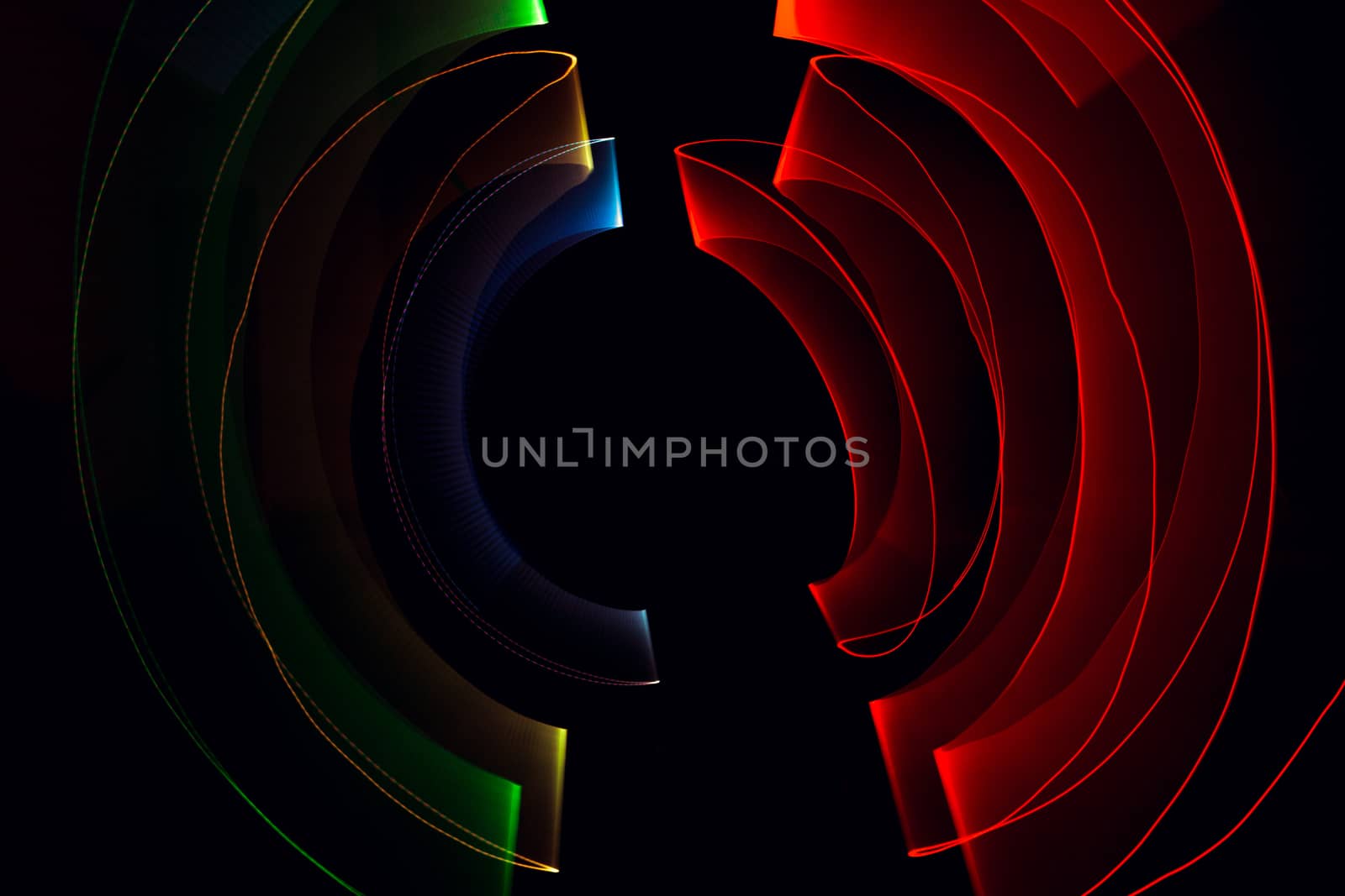 long exposure light painting or light trails