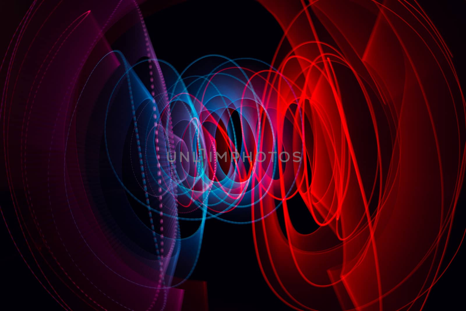 long exposure light painting or light trails