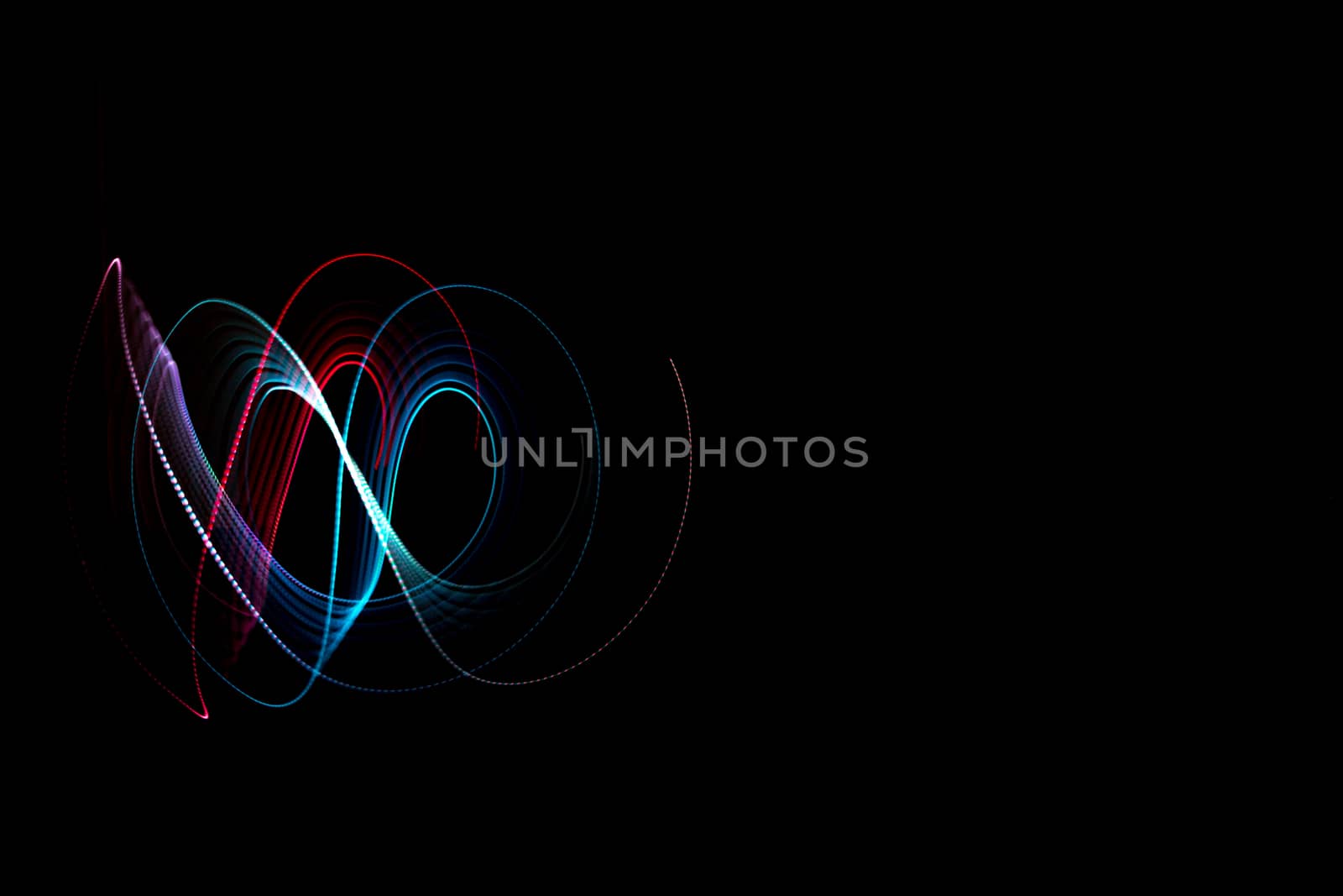 long exposure light painting or light trails