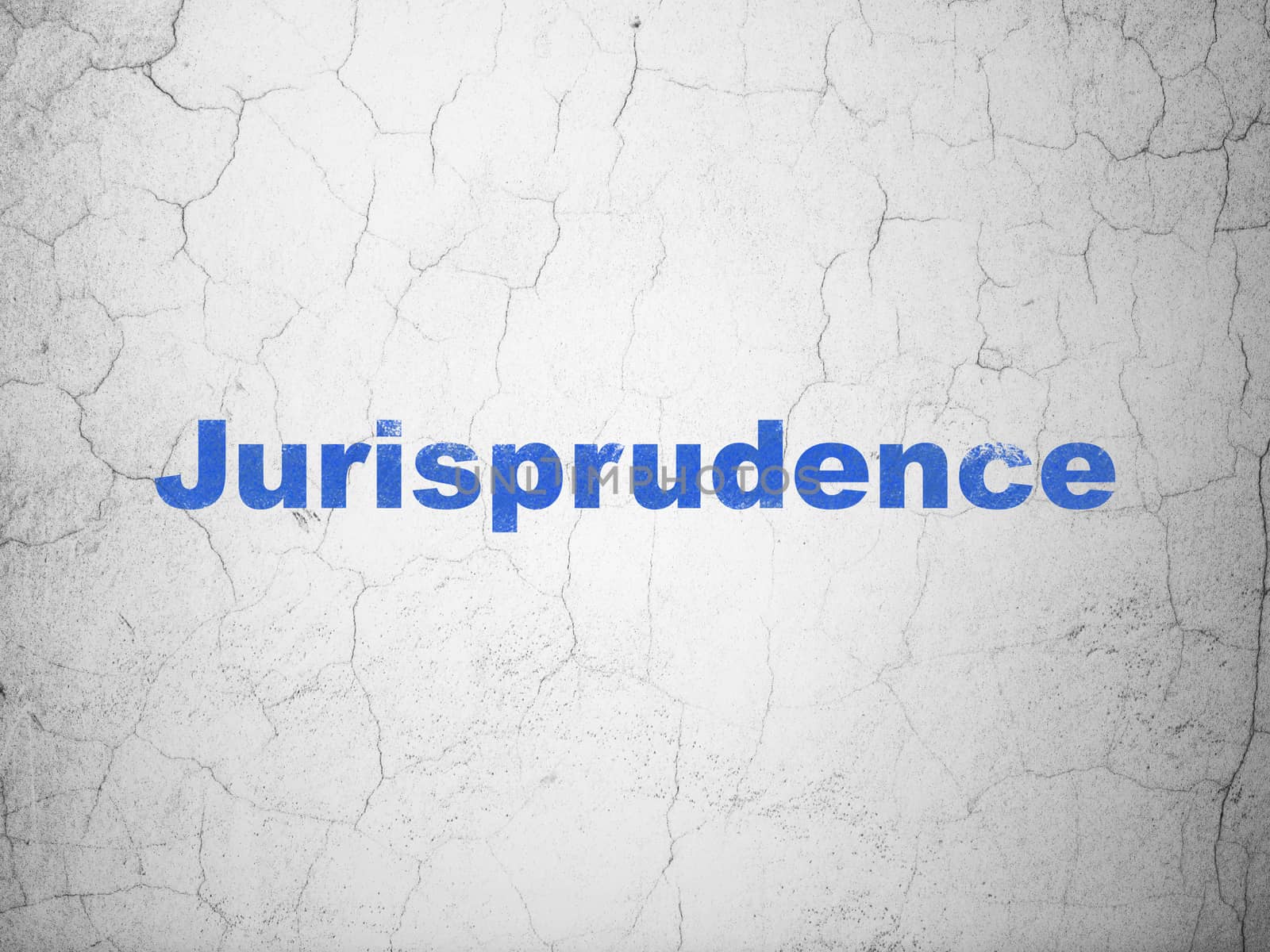 Law concept: Jurisprudence on wall background by maxkabakov