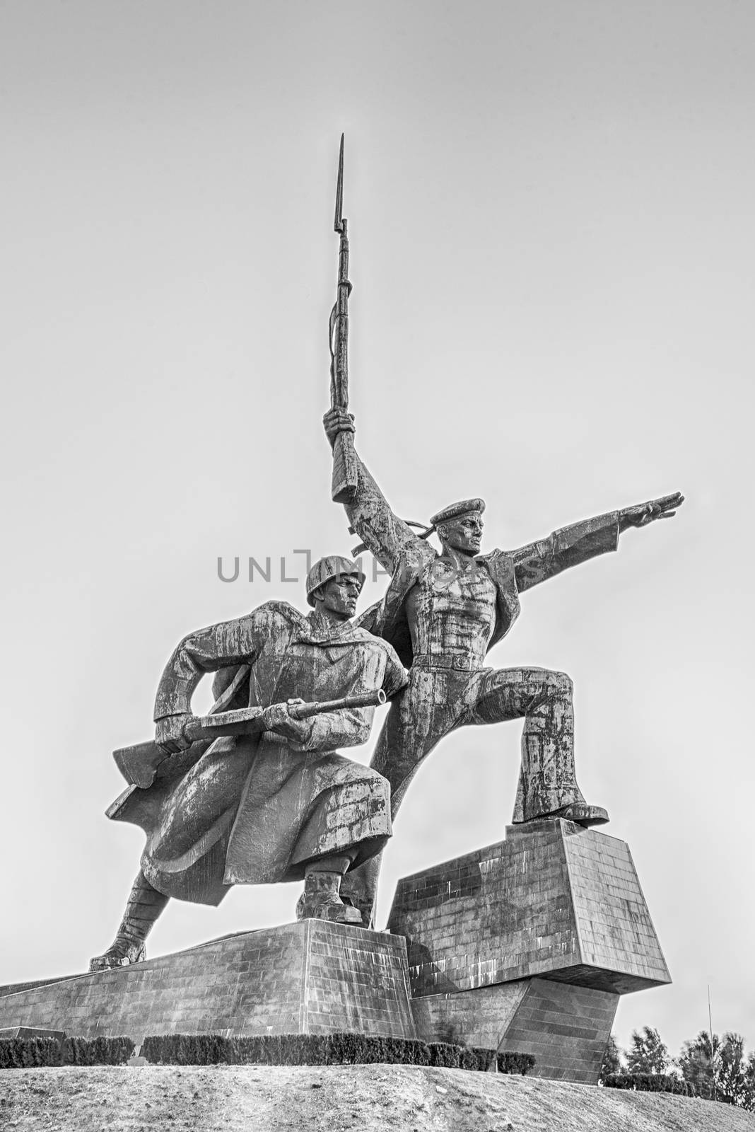 "Soldier and Sailor" Memorial to Heroic Defenders of Sevastopol, iconic landmark in Crimea