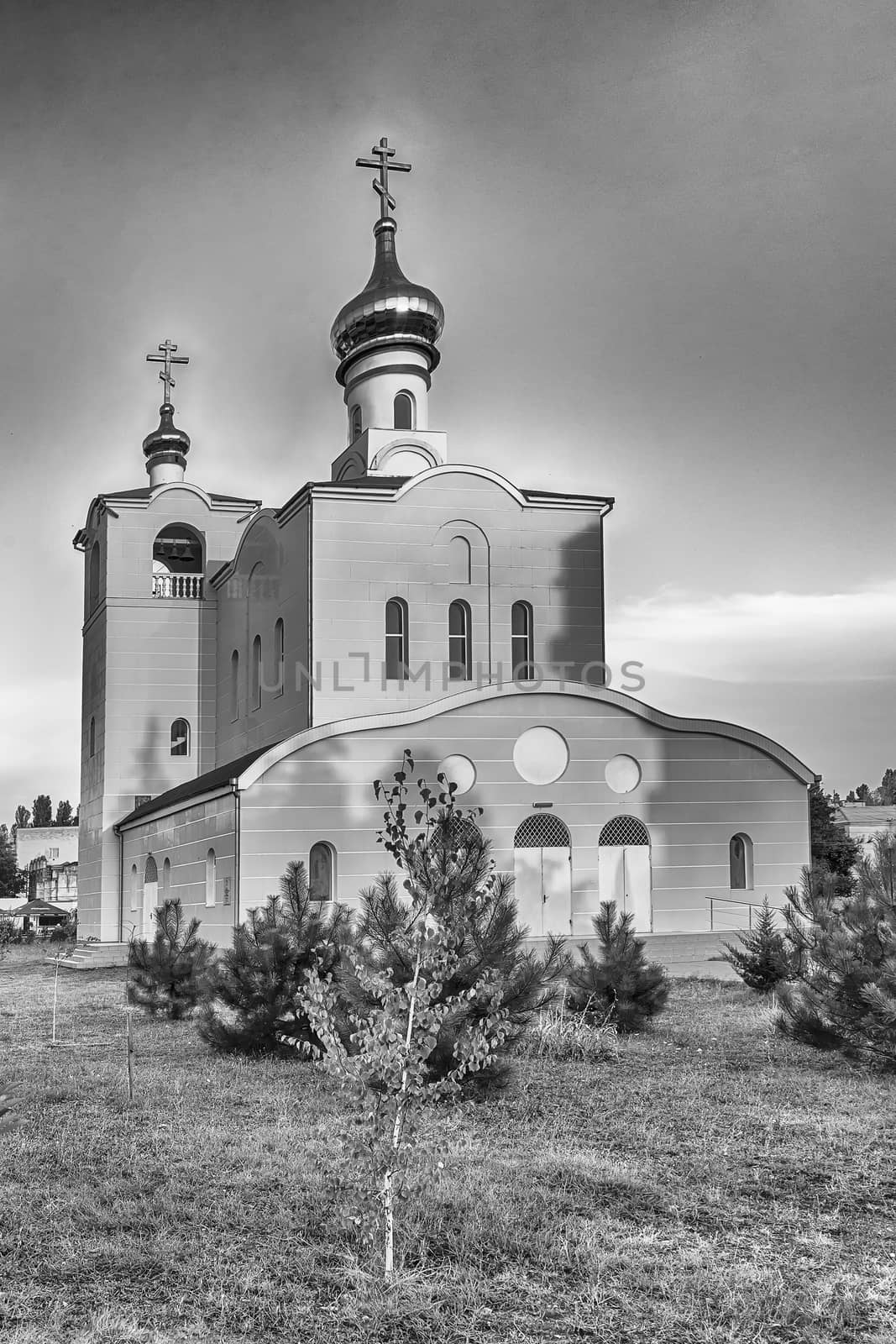 Traditional orthodox church in Frunze, small village in Crimea by marcorubino