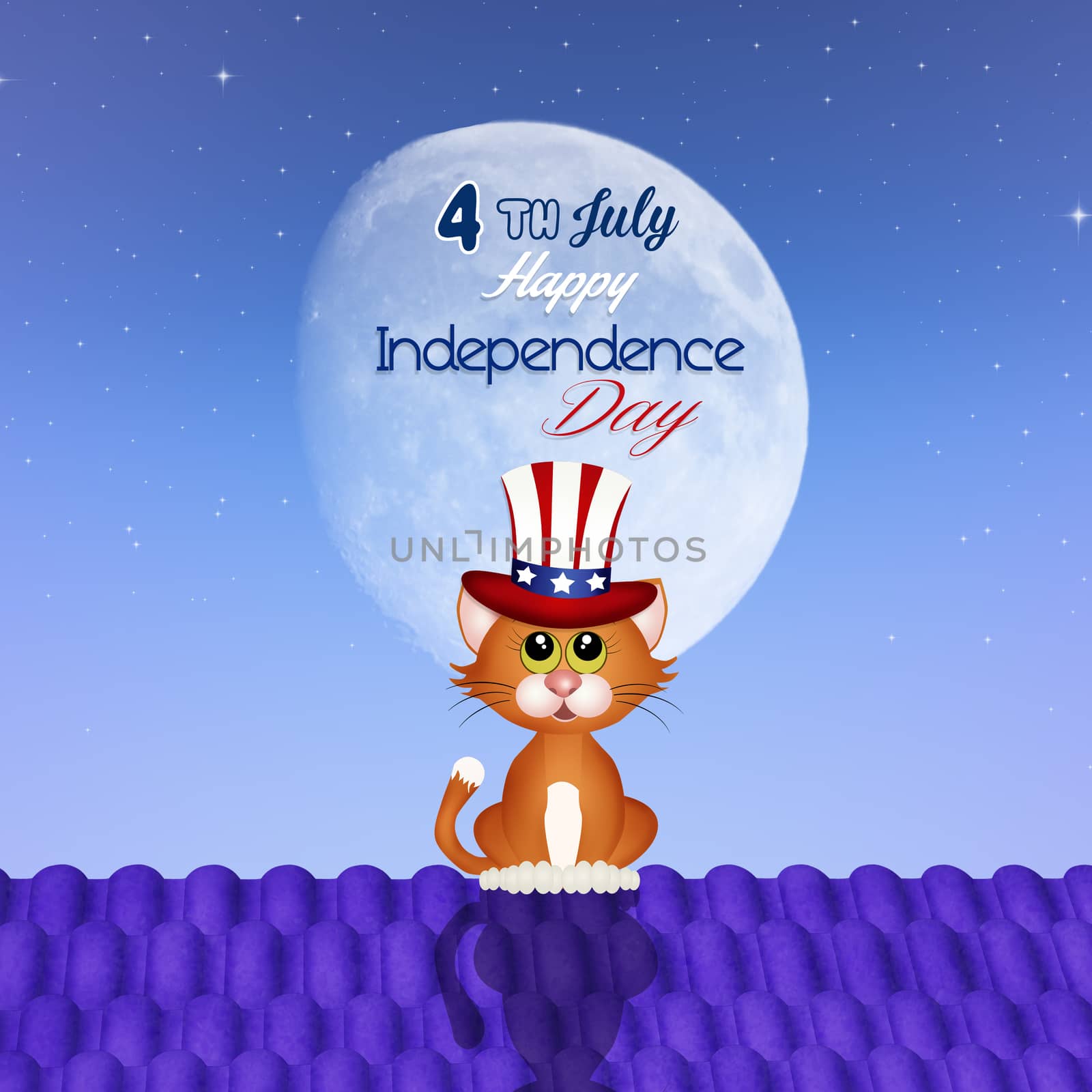 Independence Day postcard by adrenalina