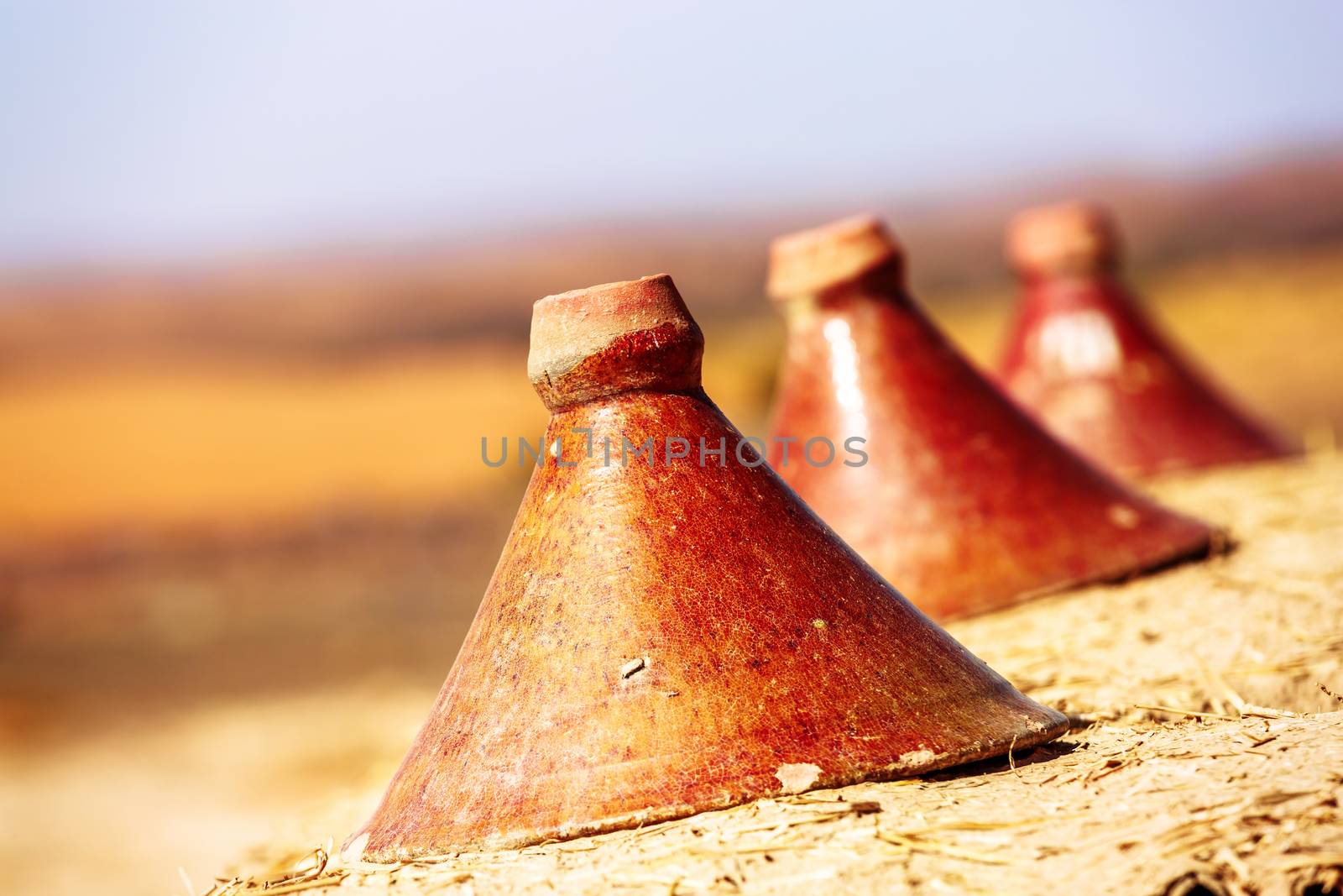 production of traditional Moroccan tajine pots used for cooking by pixinoo
