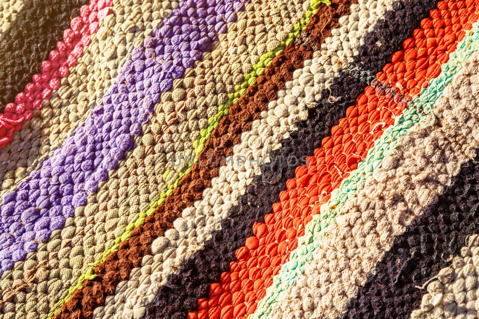 Closeup on berber nomad carpet by pixinoo