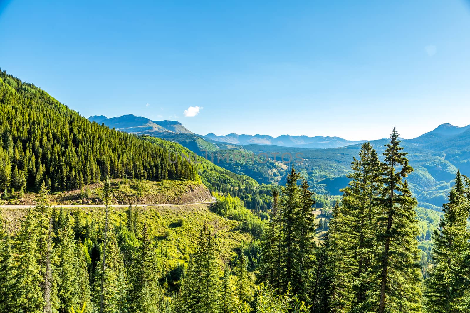 The San Juan Skyway forms a 233 mile loop in southwest Colorado traversing the heart of the San Juan Mountains festuring breathtaking mountain views and includes the portion of US 550 between Silverton and Ouray known as the Million Dollar Highway.