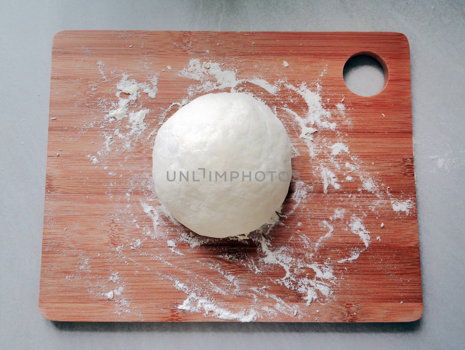 fresh Flour dough ready to be baked