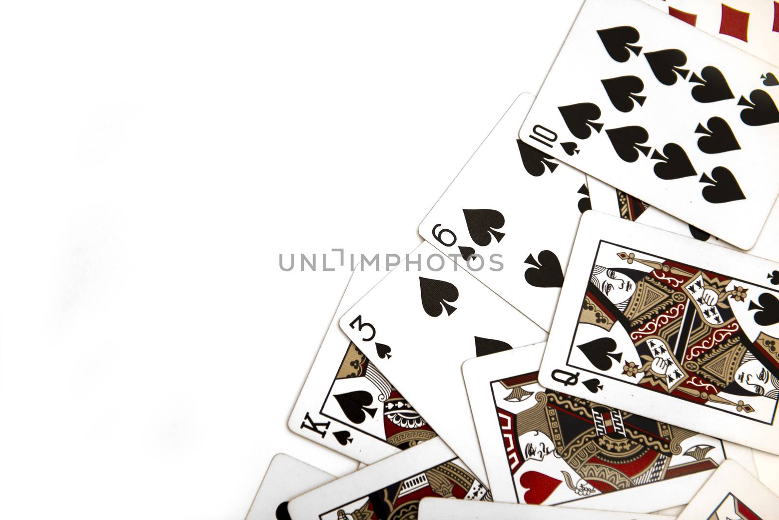 a collection of playing cards background