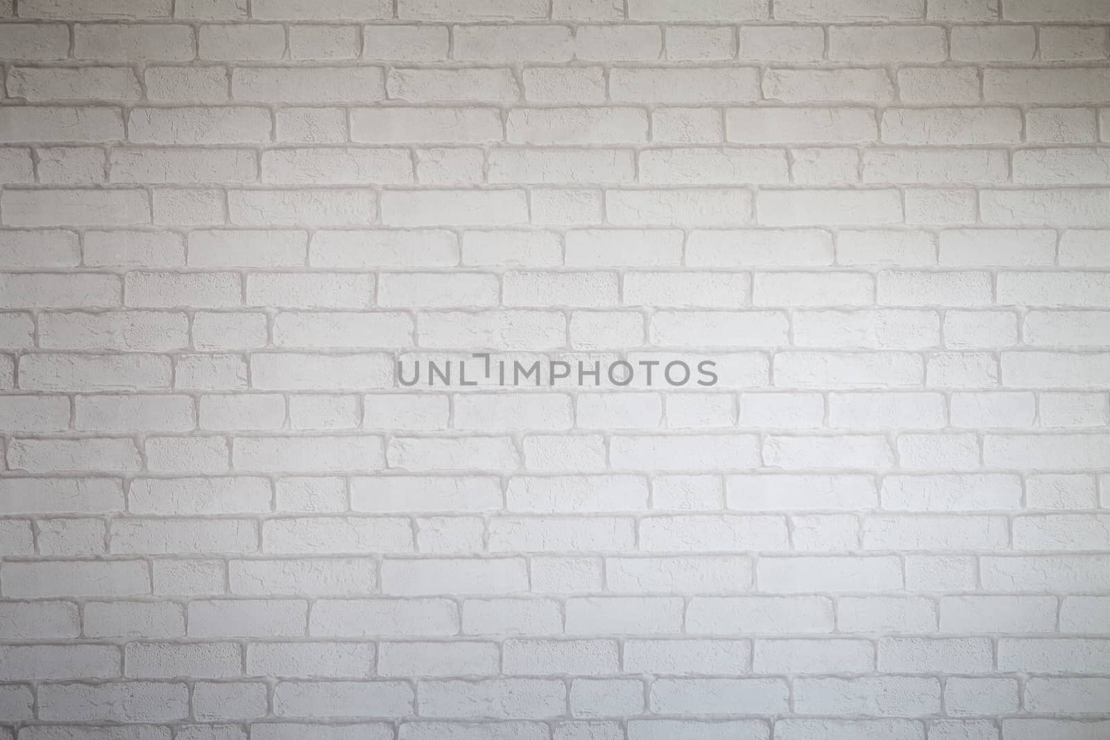Texture pattern White brick wall as background